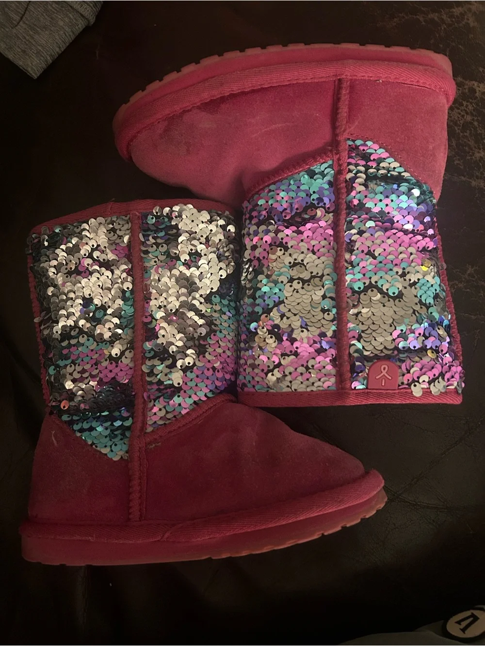 Emu Australia Sequin Sequin Sparkle Winter Boot Women Size 9